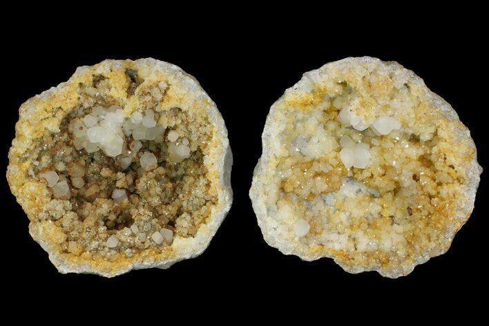 Keokuk Quartz Geode with Calcite & Pyrite Crystals - Missouri #144771